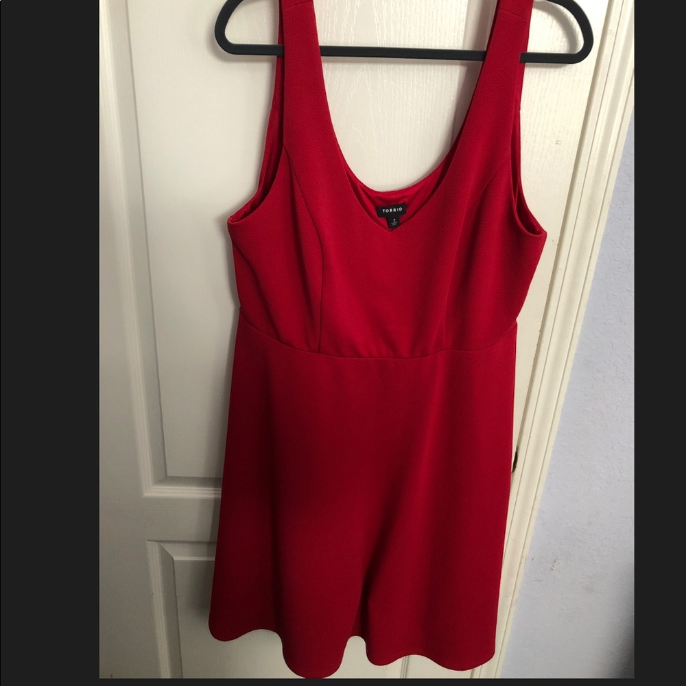 Red dress from Torrid read all details size 3
